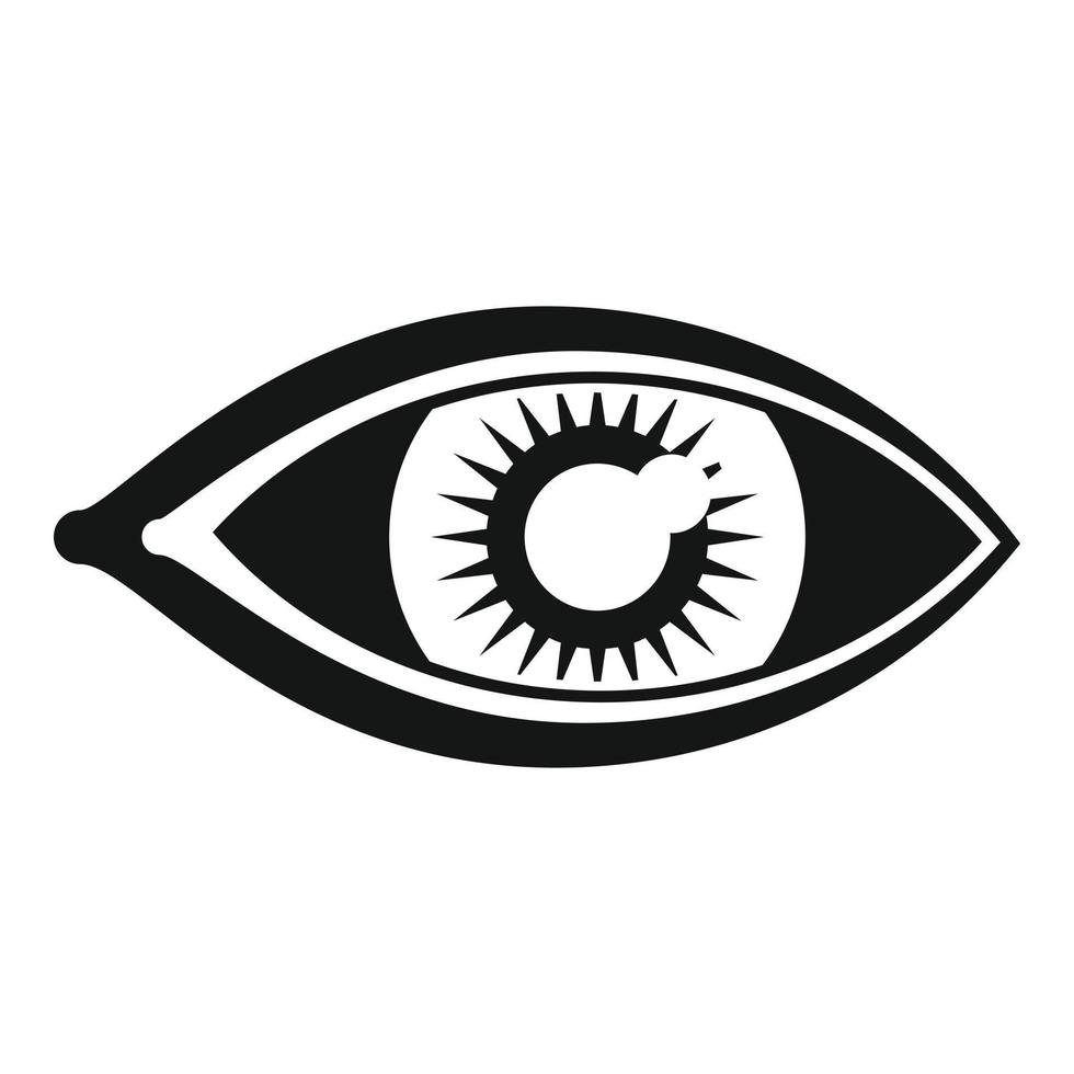 Lens eye icon simple vector. Vision look 15108612 Vector Art at Vecteezy