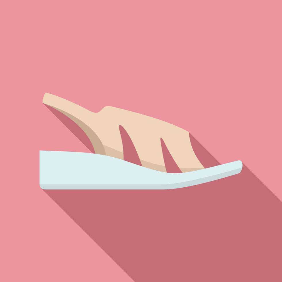 sandalia tacones icono vector plano. calzado mujer