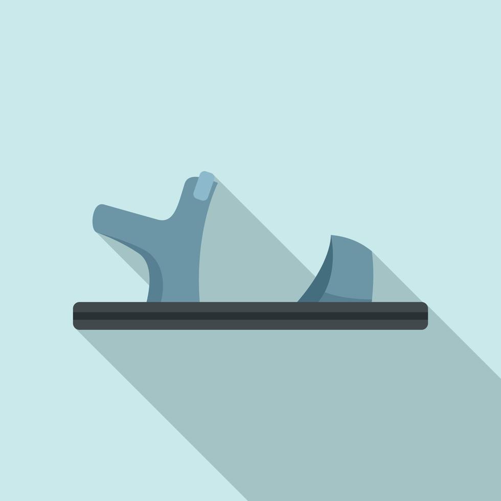 Sandal toe icon flat vector. Woman boot vector