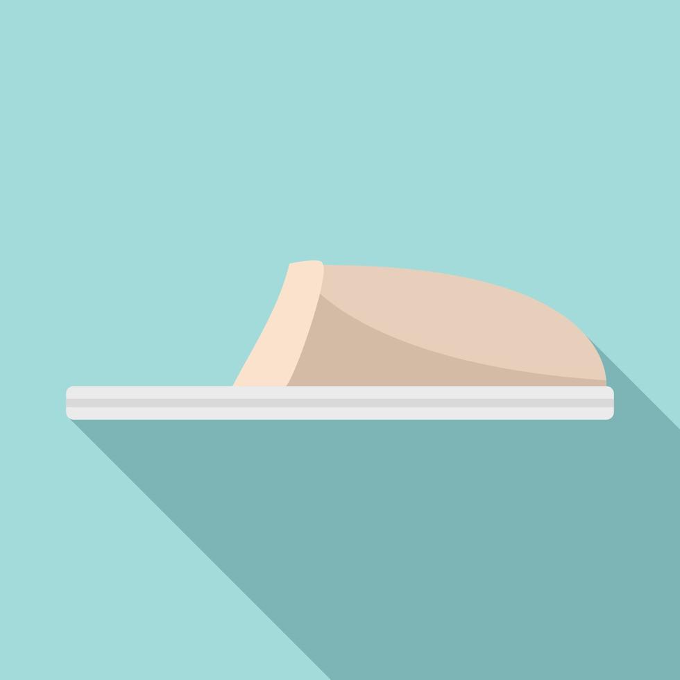 Room slipper icon flat vector. Sandal footwear vector