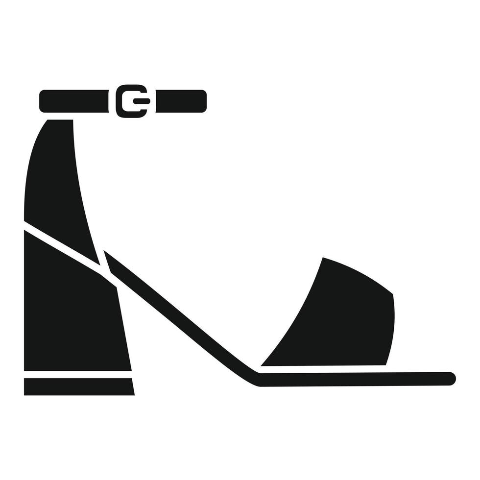 Beach sandal icon simple vector. Woman slipper vector