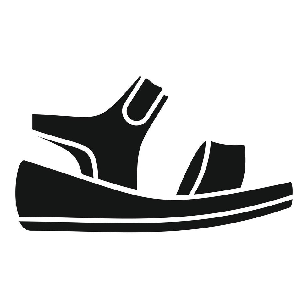 sandalia zapatilla icono simple vector. calzado de verano vector