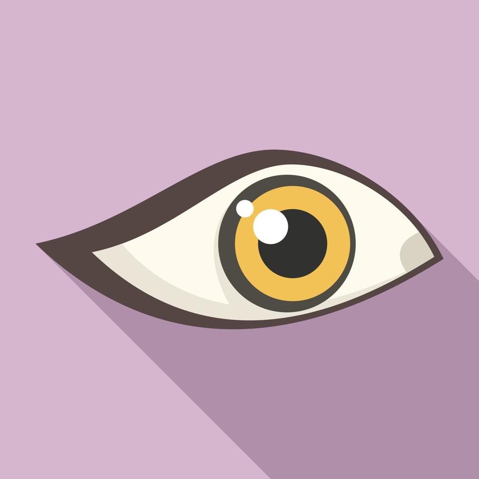 Eye light icon flat vector. View look 15108700 Vector Art at Vecteezy