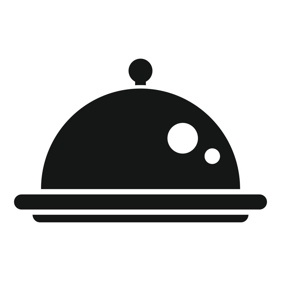 Lunch tray icon simple vector. Dinner meal vector