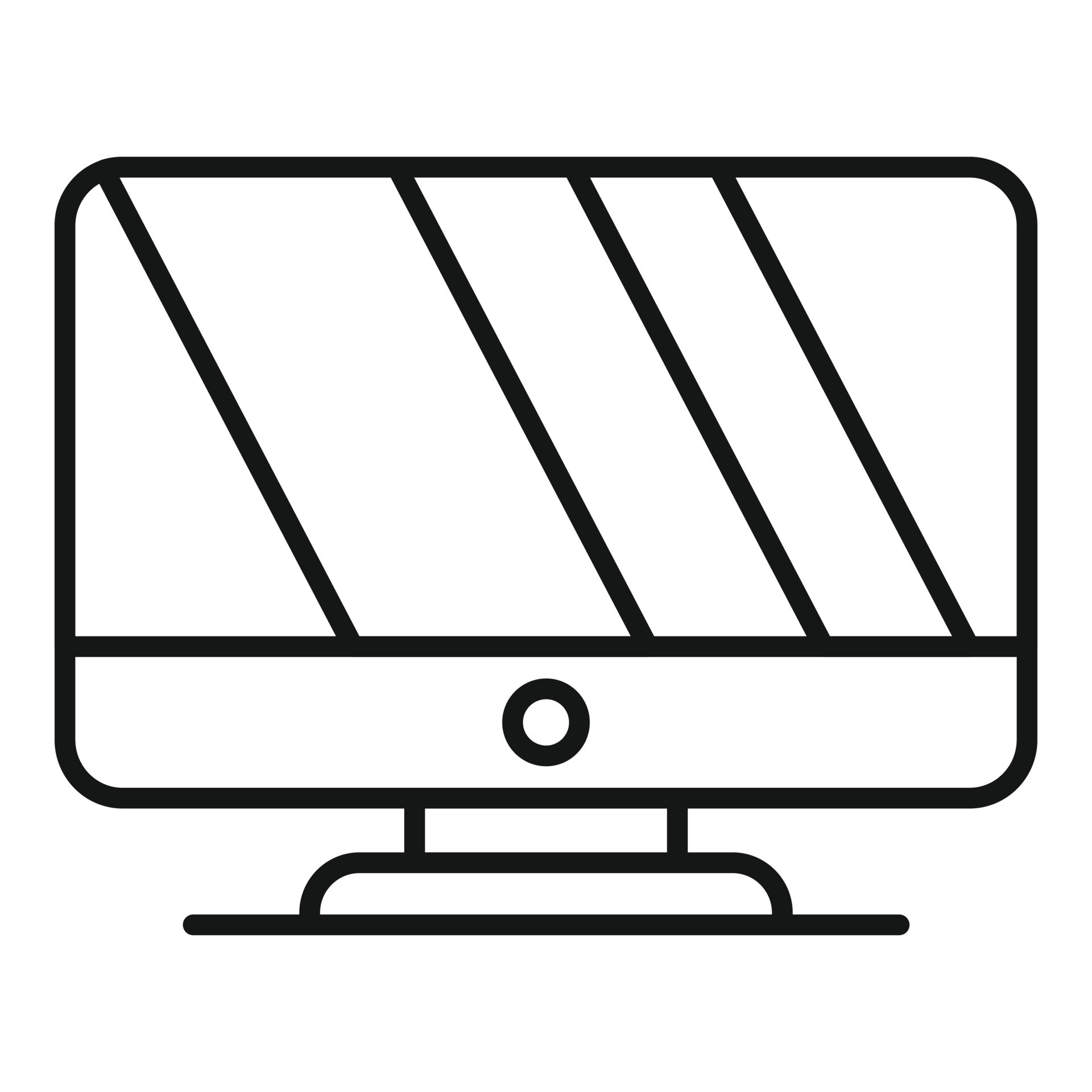 Wide monitor icon outline vector. Frame display 15108853 Vector Art at