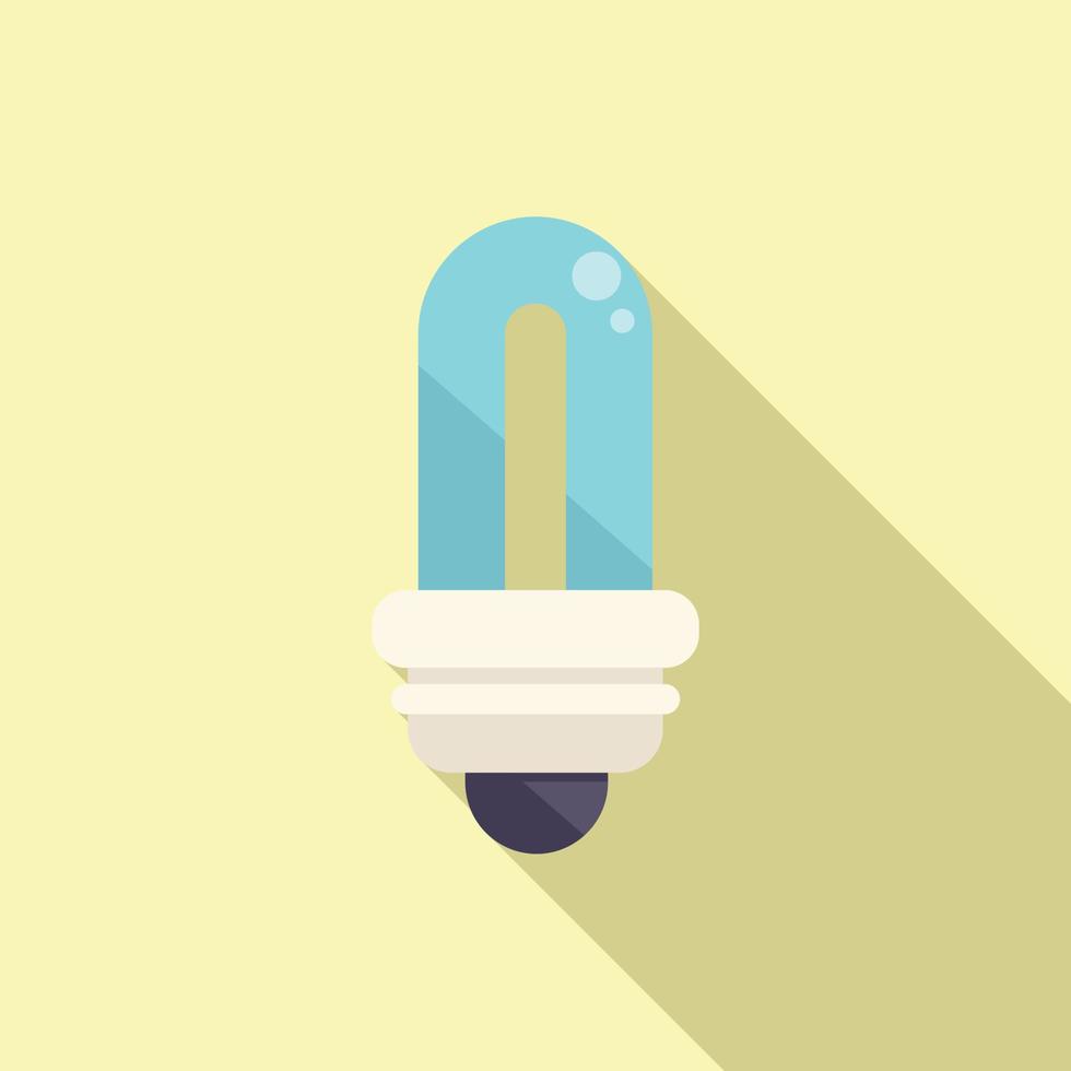 Eco light bulb icon flat vector. Global warming vector