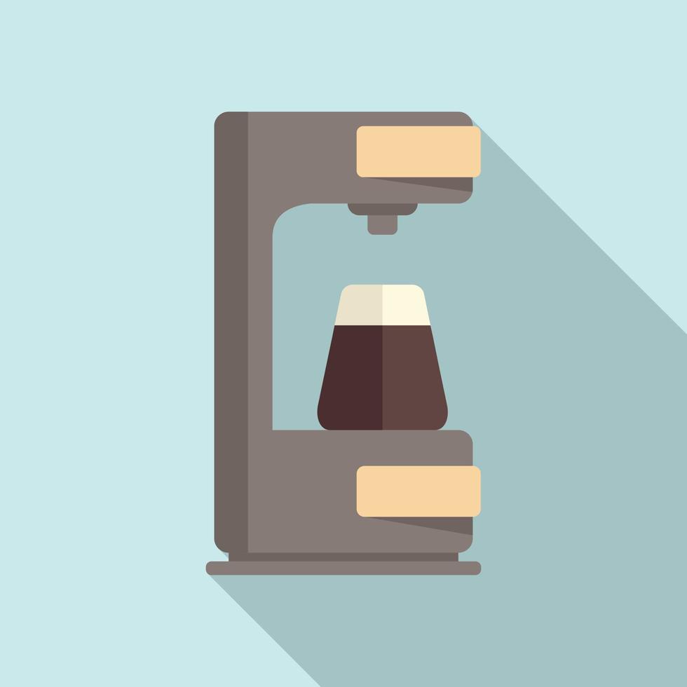 Home coffee machine icon flat vector. Espresso cup vector