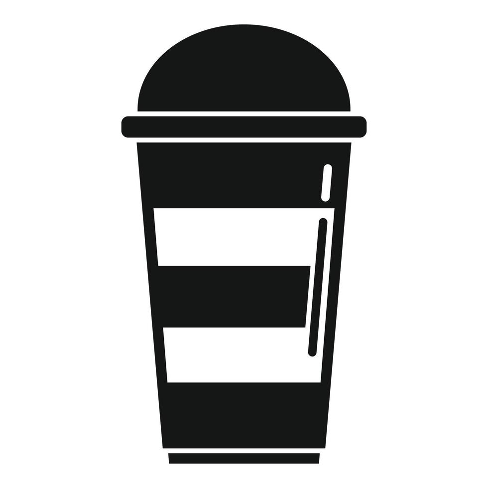 taza de café icono vector simple. café expreso del restaurante