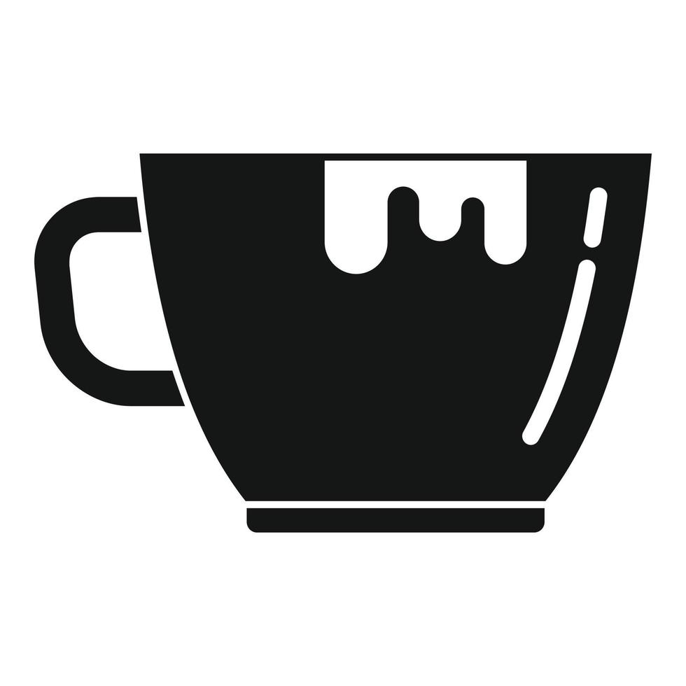 Chocolate coffee cup icon simple vector. Restaurant cafe vector