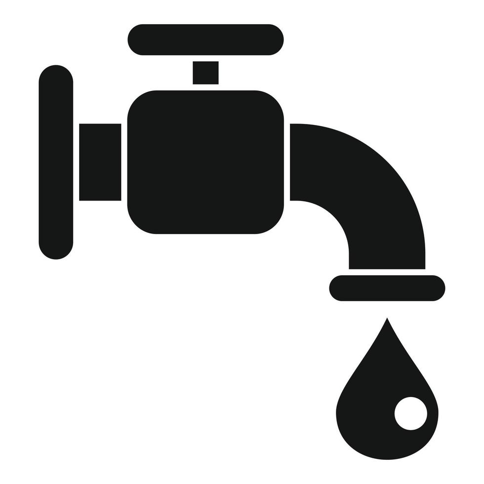 Petrol tap icon simple vector. Global disaster vector