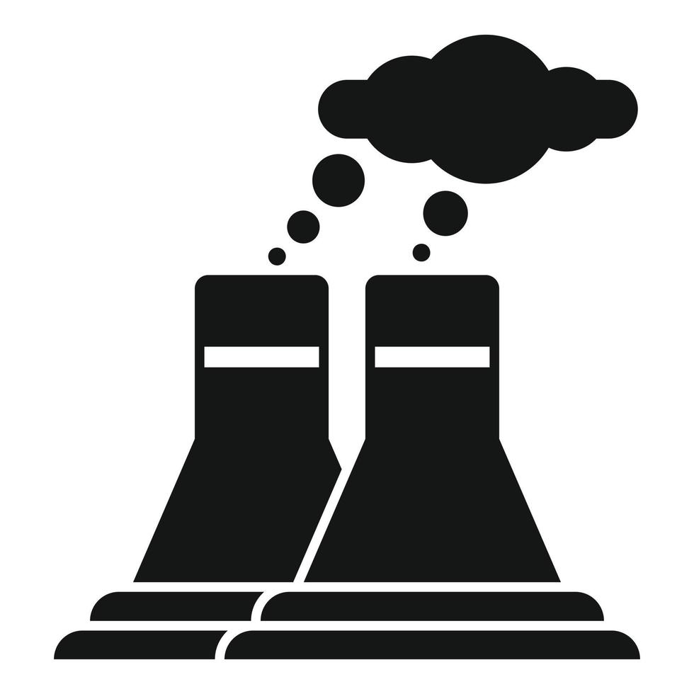 Power factory energy icon simple vector. Global earth vector