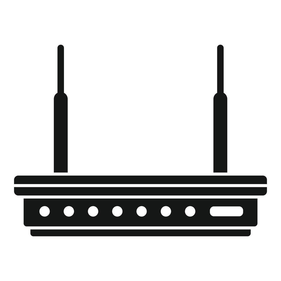 Device modem icon simple vector. Wifi internet vector