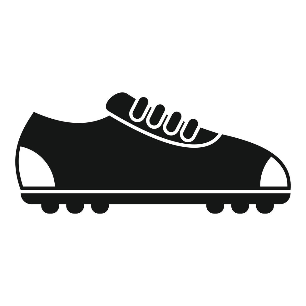 vector simple de icono de zapatillas de fútbol. zapato deportivo