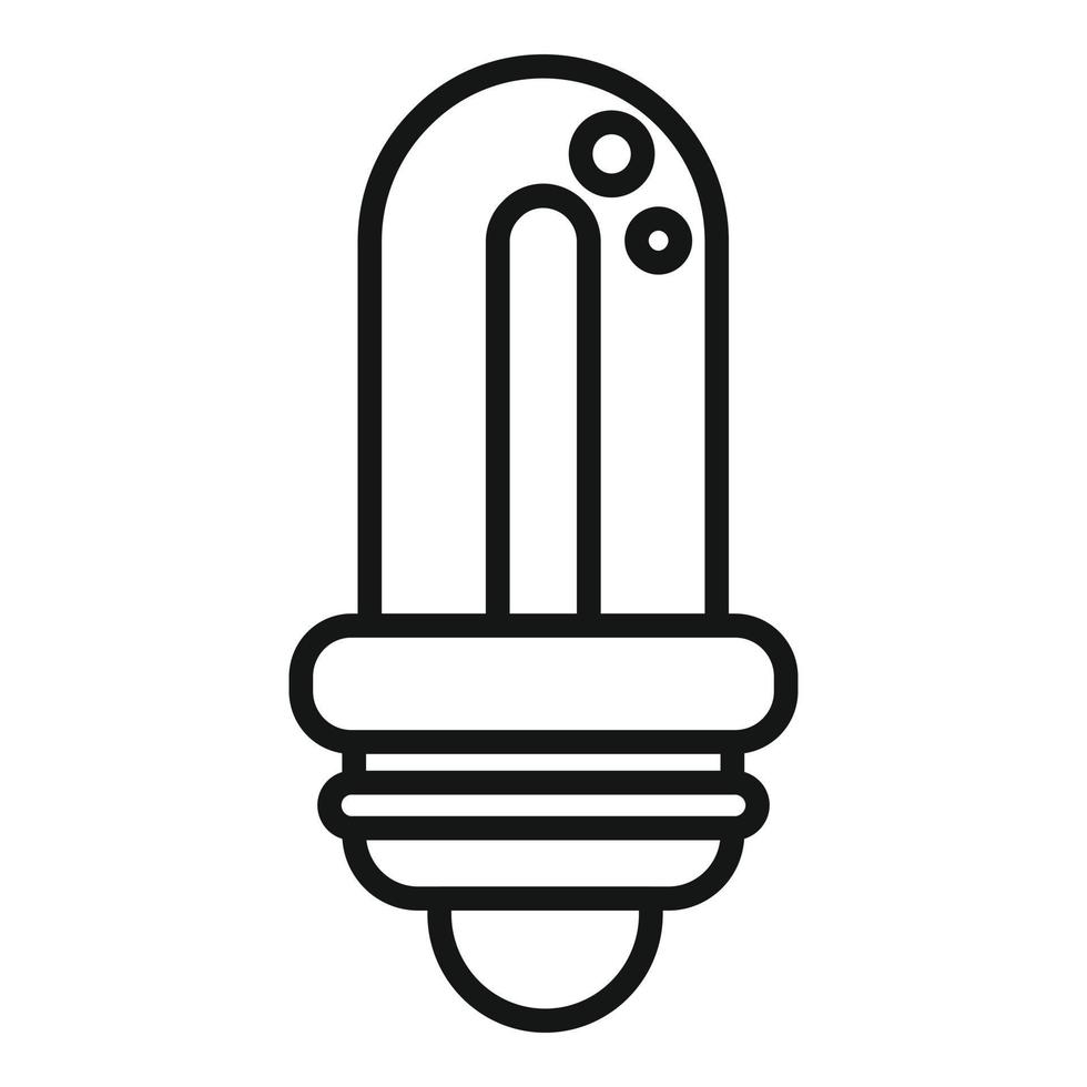 Eco light bulb icon outline vector. Global warming vector