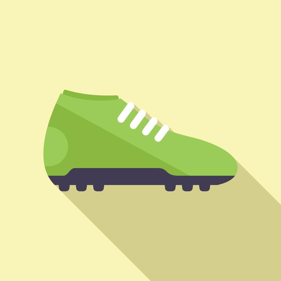 Soccer sneaker icon flat vector. Sport shoe vector