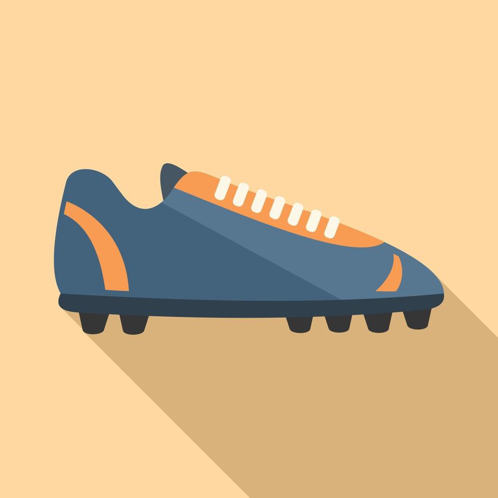 Spike boot icon flat vector. Sport shoe vector