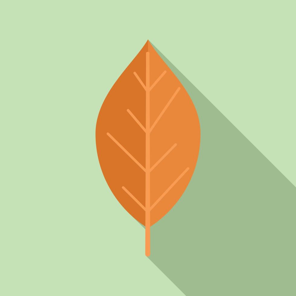 vector plano de icono de hoja de árbol. caída del otoño