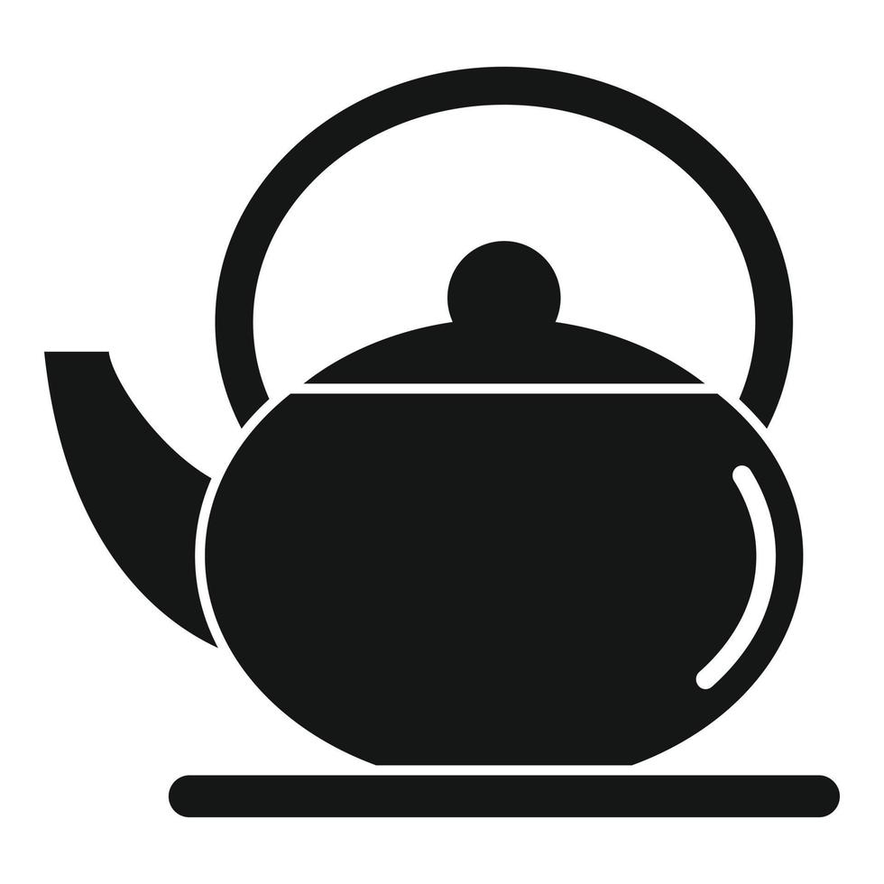 Old tea pot icon simple vector. Drink cup vector