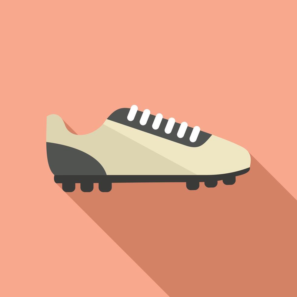 vector plano de icono de bota de fútbol. zapato de futbol