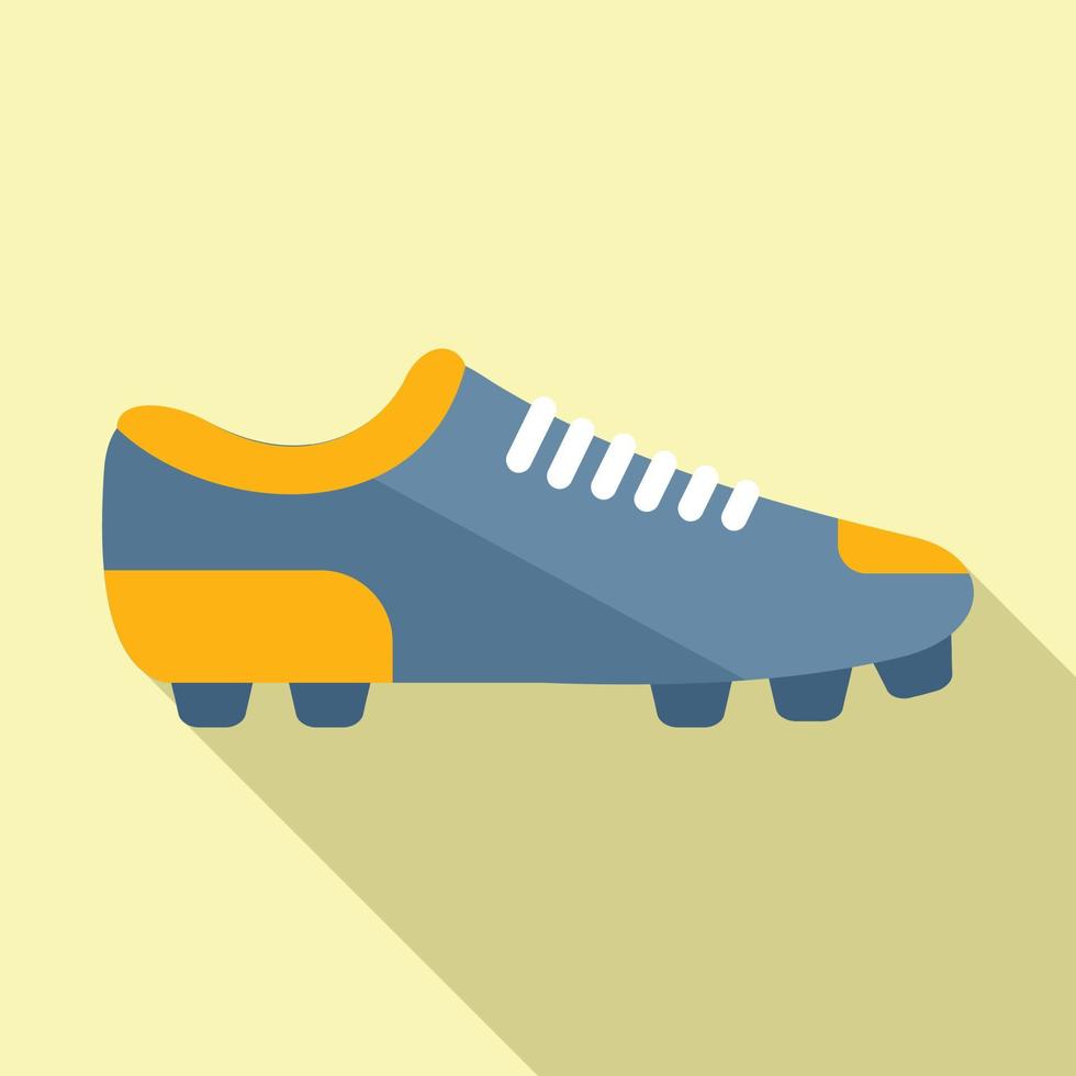 vector plano de icono de arranque en ejecución. zapato de fútbol