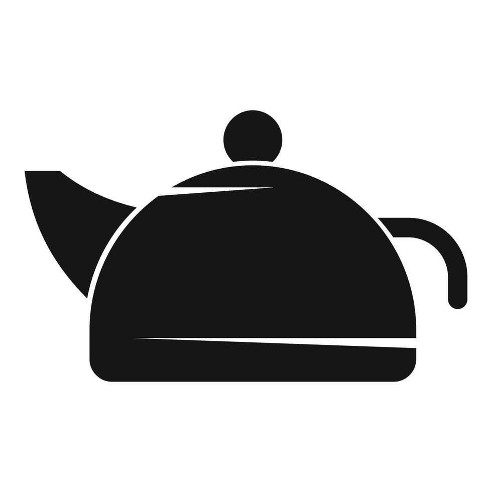 Leaf tea pot icon simple vector. Hot drink vector