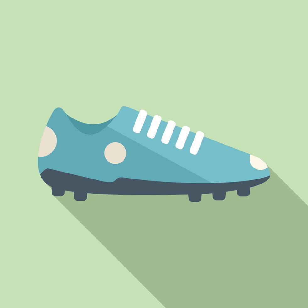 Football boot icon flat vector. Sport shoe vector