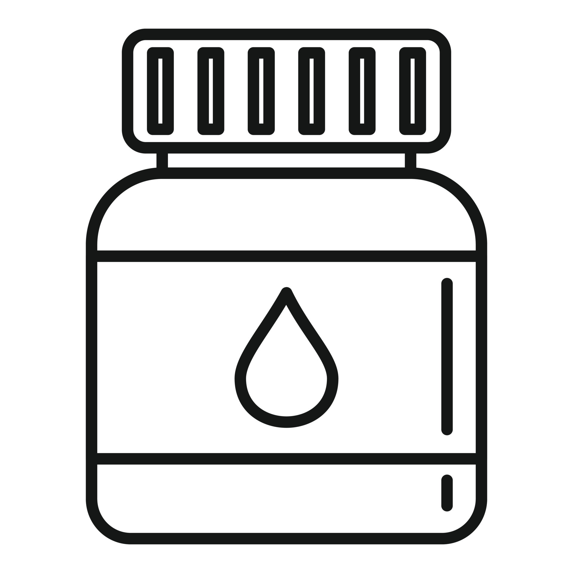 Ink pot icon outline vector. Sign drawing 15109220 Vector Art at Vecteezy