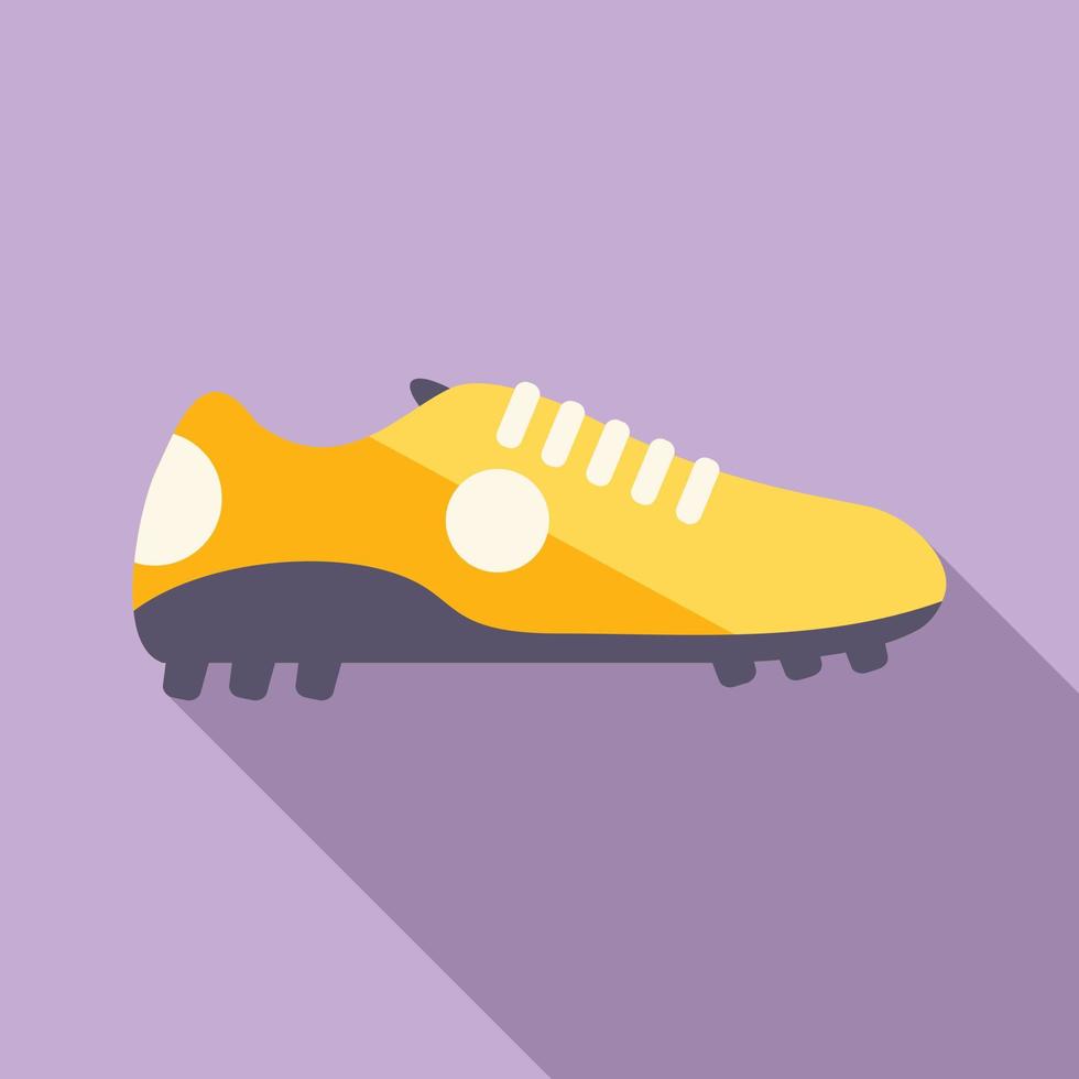 Sport boot icon flat vector. Soccer shoe vector