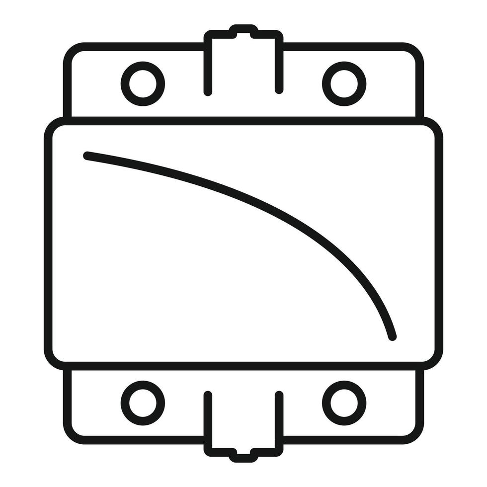 Industry voltage regulator icon outline vector. Power stabilizer vector