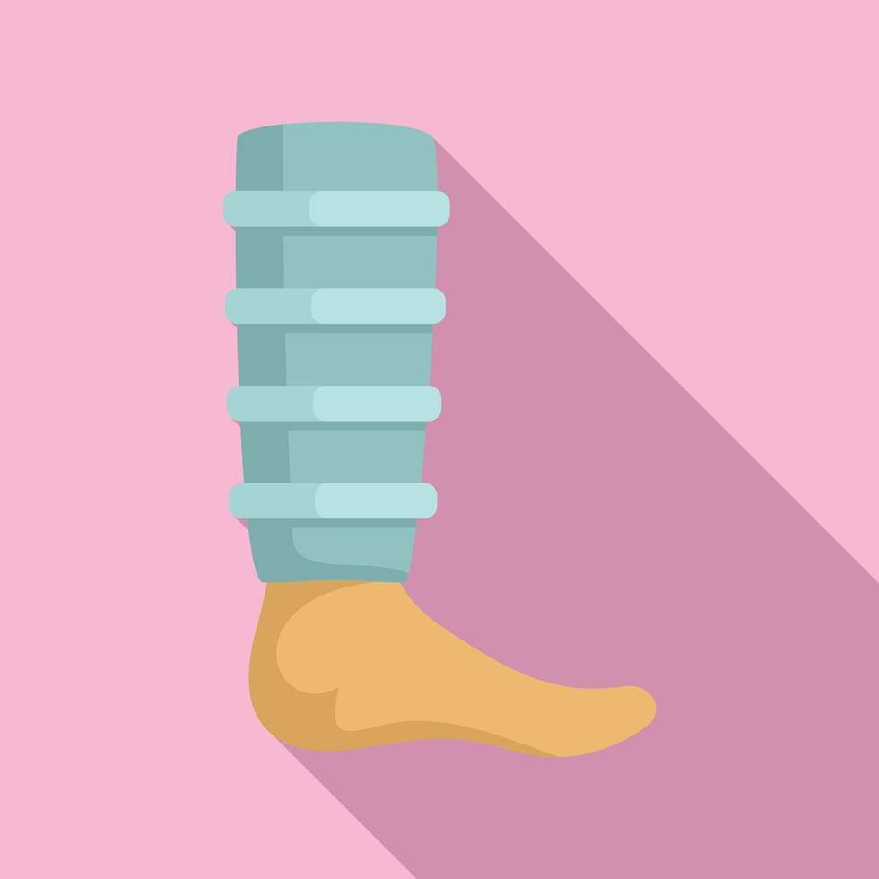 Modern bandage icon flat vector. Accident fracture vector