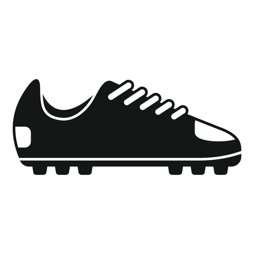 vector simple de icono de suela de bota de fútbol. zapato deportivo