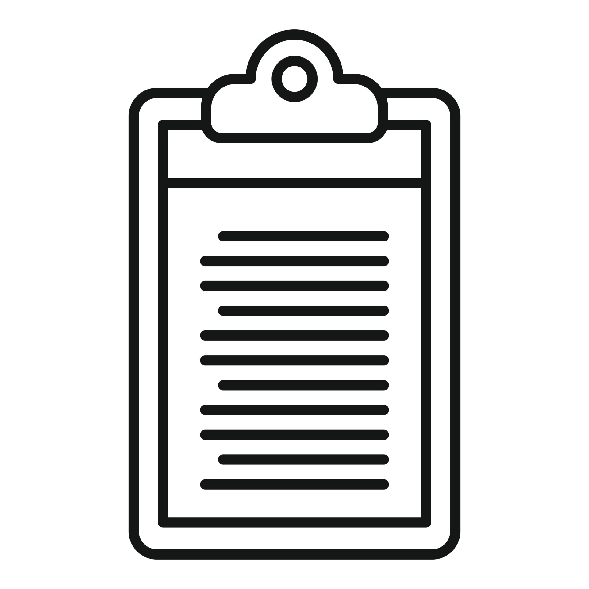 Request clipboard icon outline vector. Online form 15109306 Vector Art