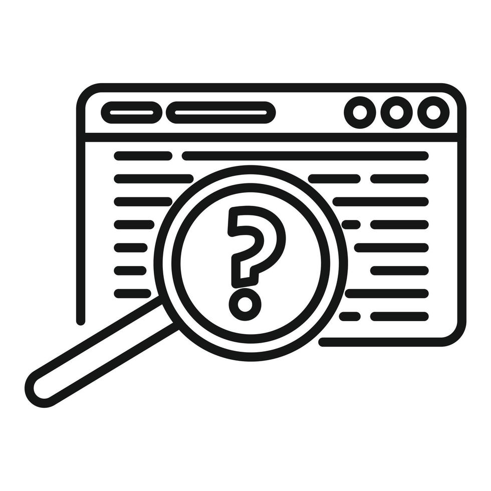 Request icon outline vector. Online form 15109370 Vector Art at Vecteezy