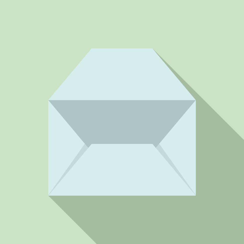 Receive envelope icon flat vector. Mail letter vector