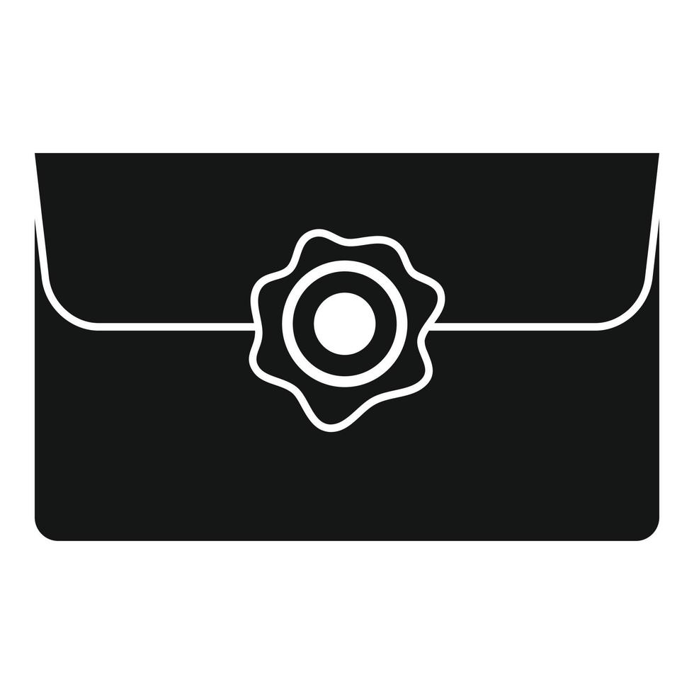 vector simple de icono de sobre de negocios. carta de correo
