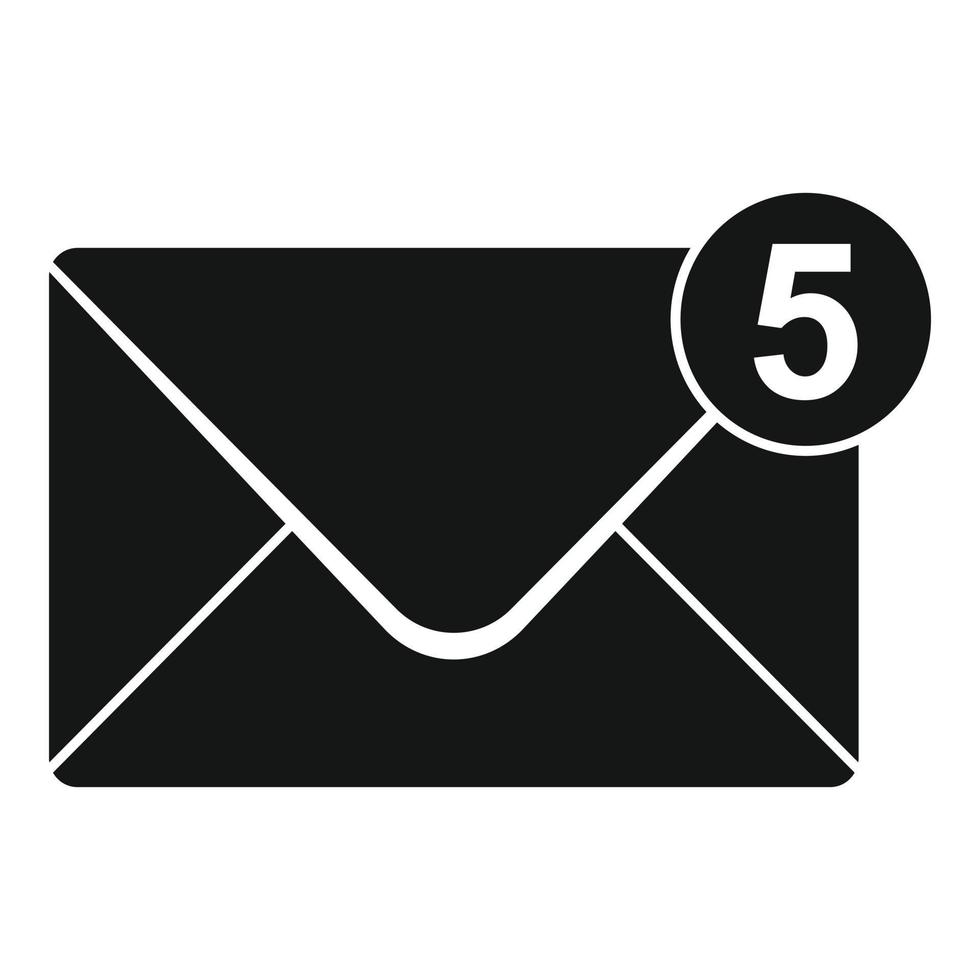 vector simple de icono de sobre de publicación. carta de correo