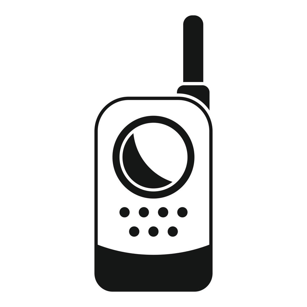 Intensive baby monitor icon simple vector. Radio toy vector