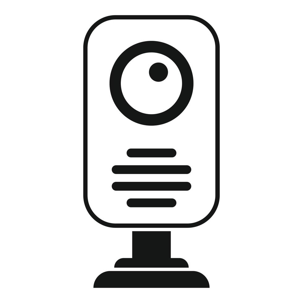 Neonatal baby monitor icon simple vector. Video care vector