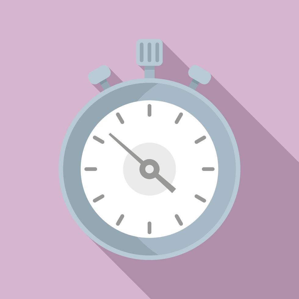 Start stopwatch icon flat vector. Watch timer vector