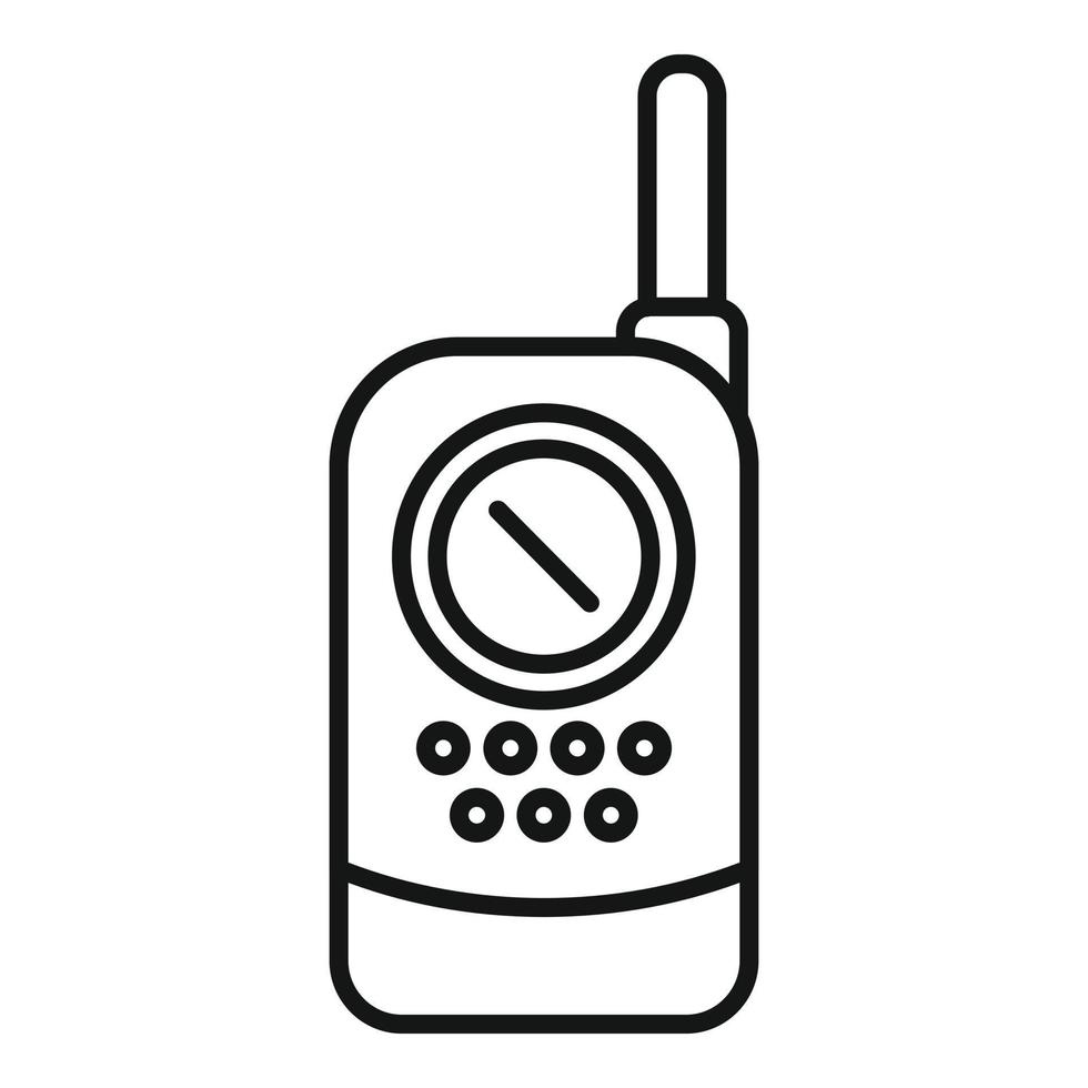 Babysitter video monitor icon outline vector. Baby radio vector