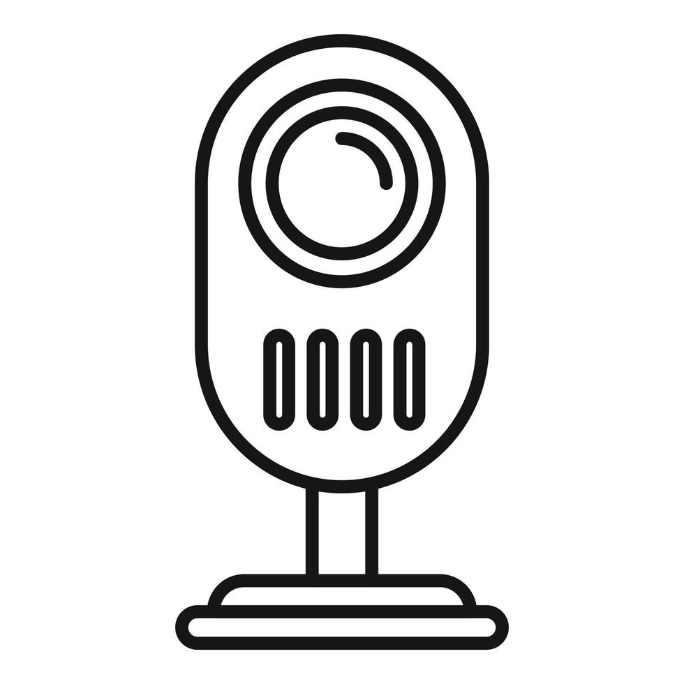 Nanny baby monitor icon outline vector. Radio care vector