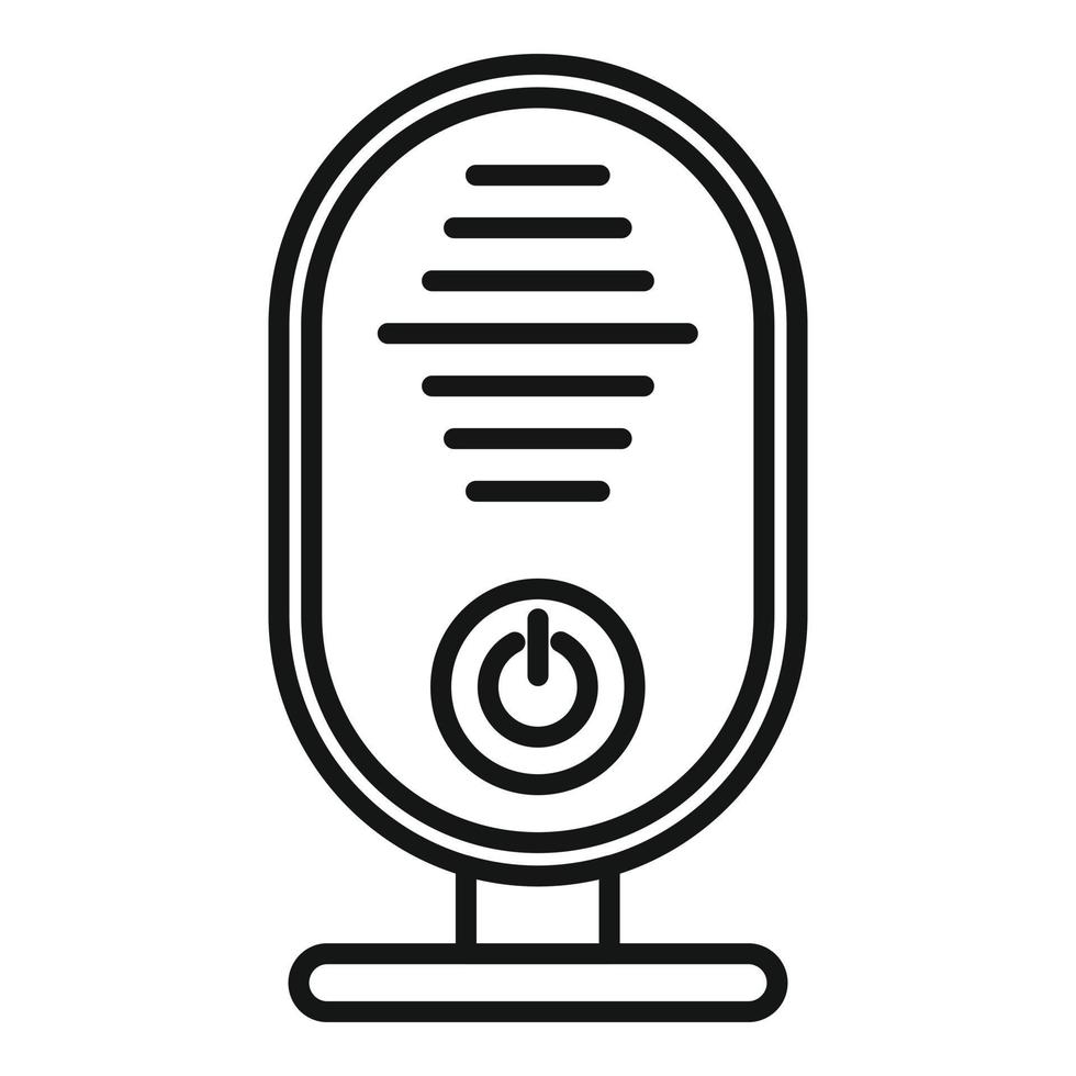 Babyphone icon outline vector. Radio monitor vector