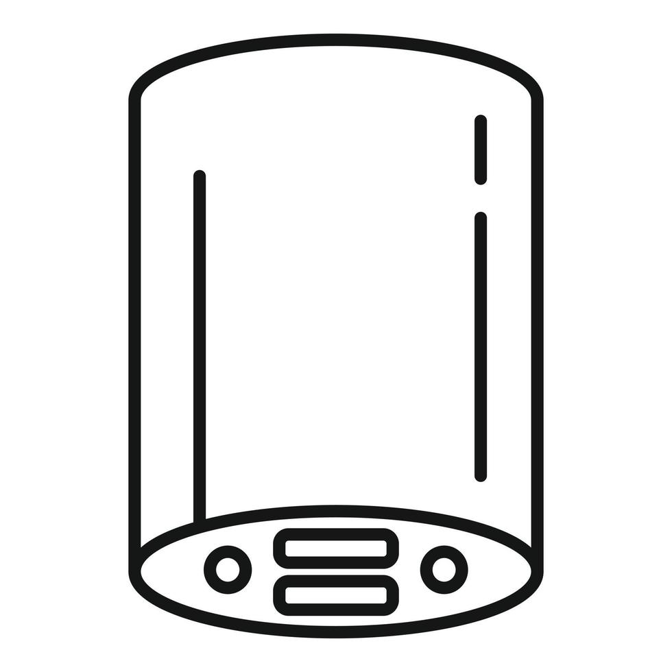 vector de contorno de icono de banco de energía portátil. batería del teléfono