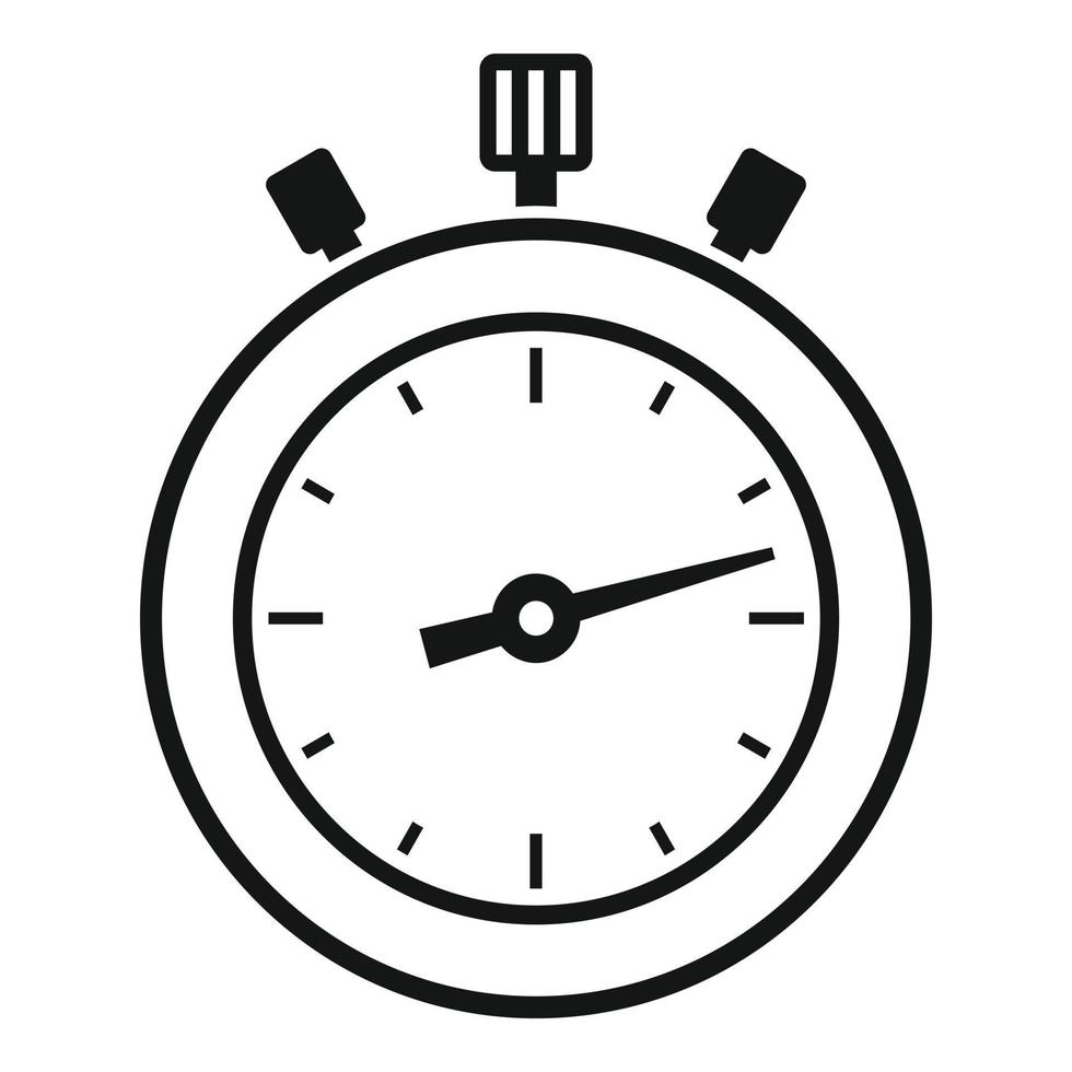 Stopwatch deadline icon simple vector. Watch clock vector