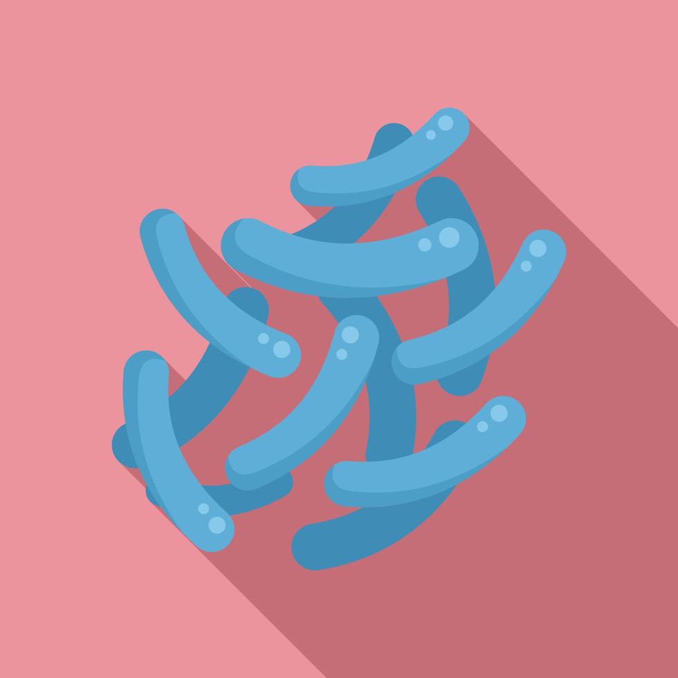 Bifidobacterium icon flat vector. Probiotic bacteria vector