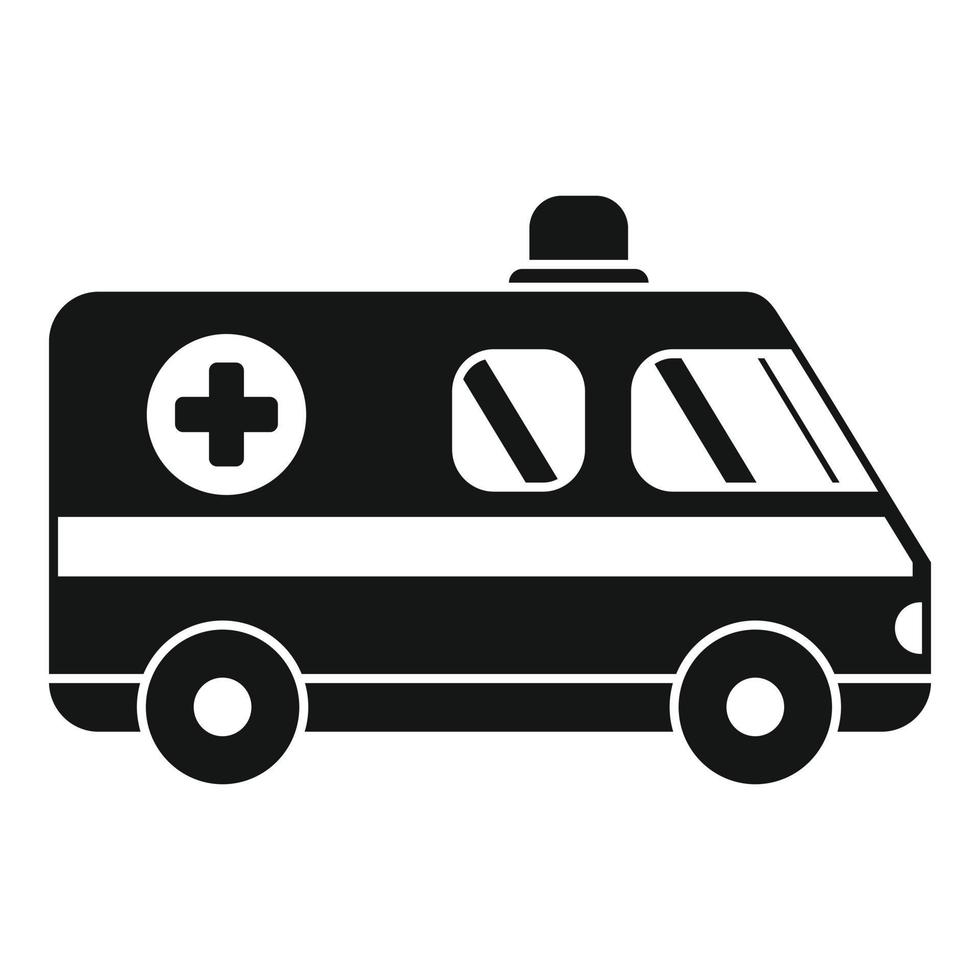 Ambulance car icon simple vector. Emergency vehicle 15109598 Vector Art