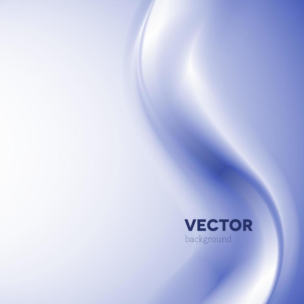 Fondo de vector abstracto con onda de humo azul