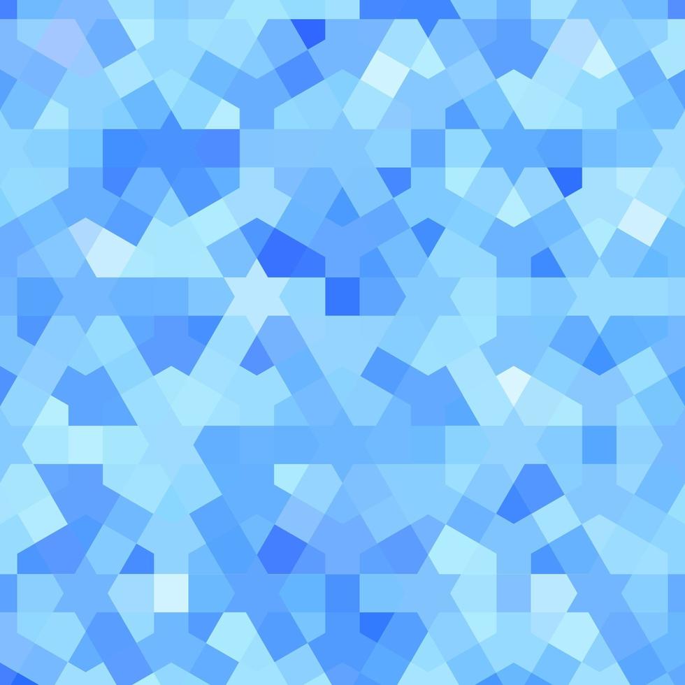 fondo de mosaico azul con textura árabe clásica vector