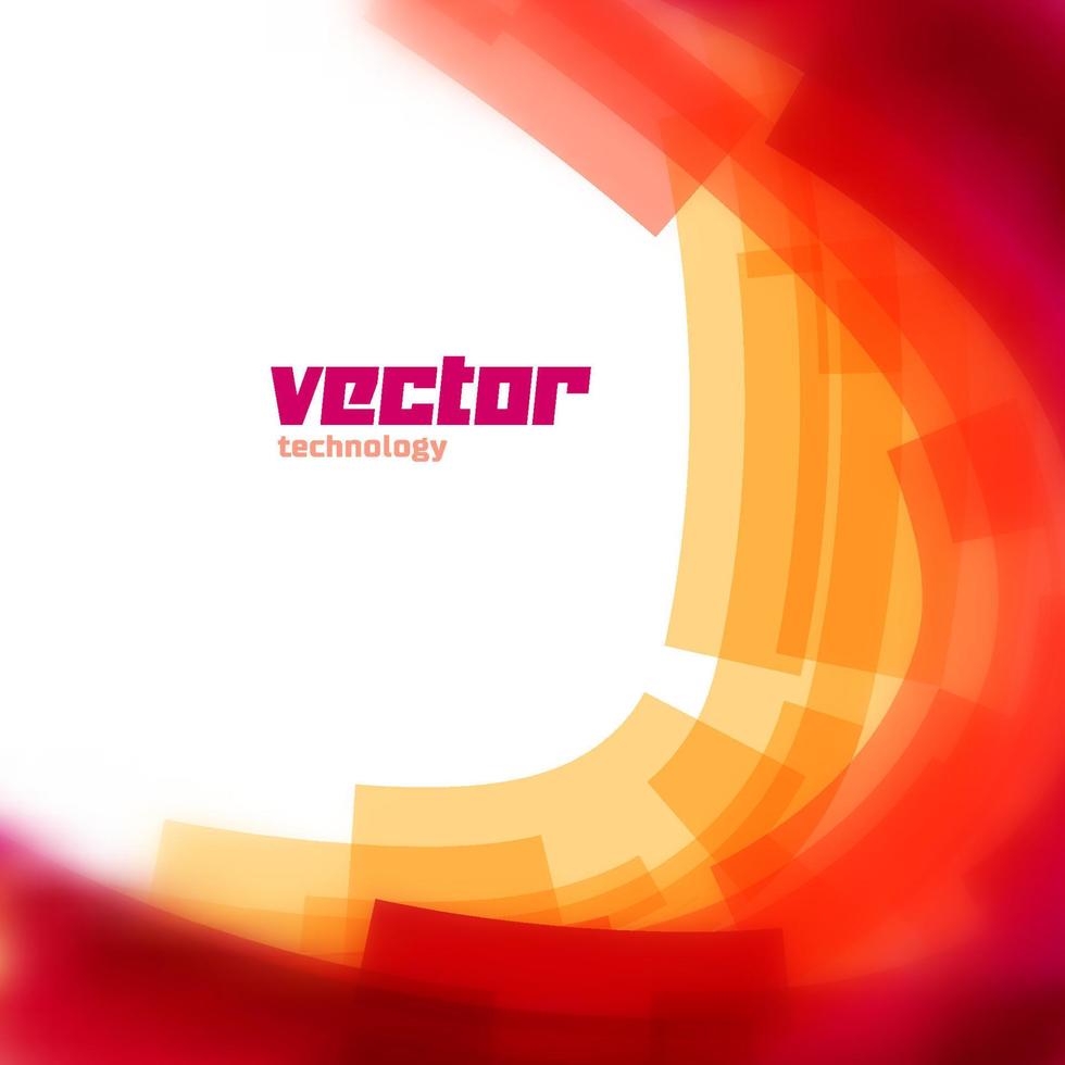 Vector background with red lines and blurred edge