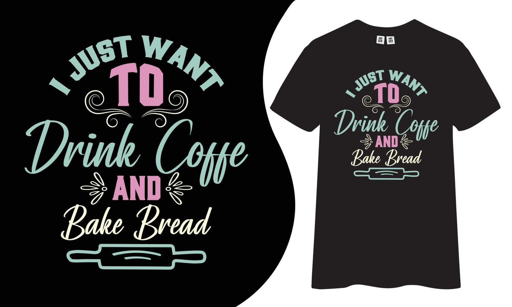 Baking typography winter t shirt design. vector